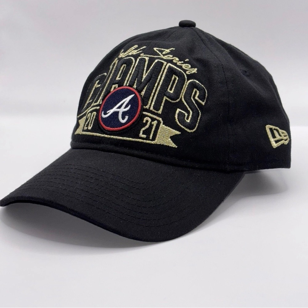 New‎ Era Atlanta Braves World Series Champions 2021 Black Baseball Cap OSFM
